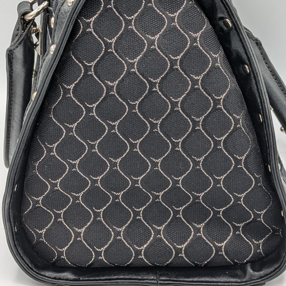 Nine West Black & Silver Patterned Handbag - Picture 6 of 11
